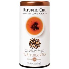 The Republic of Tea Black Full-Leaf Loose Tea (Republic Chai Black, 4.2 oz Refill Bag)
