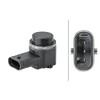 HELLA 6PX 358 141-741 Sensor, Parking Aid - 3-Pin -
