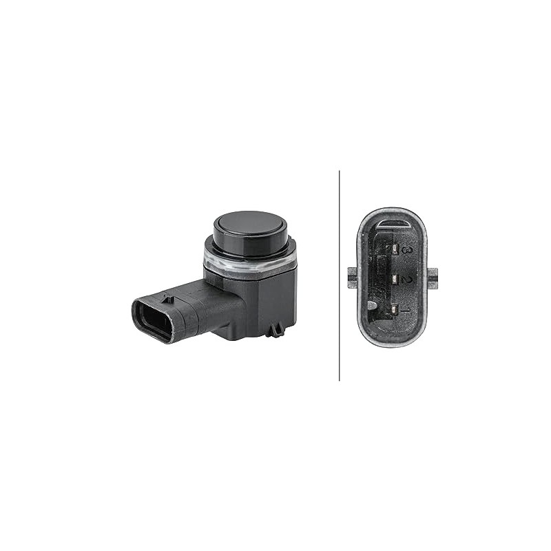HELLA 6PX 358 141-741 Sensor, Parking Aid - 3-Pin -
