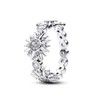 TOFBS Sun and Moon Rings Set 925 Silver Stackable Sky