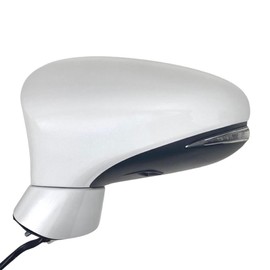 Spieg Driver Side Mirror for 2011-2017 Lexus CT200h Power Adj Heated Puddle Lamp Manual Folding Turn Signal Light Painted White Cover Left LX1320112