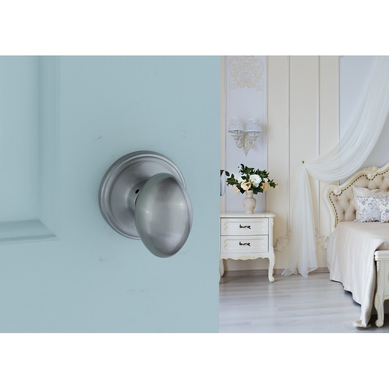 Copper Creek EK2020SS Egg Door Knob, Passage Function, 1 Pack,