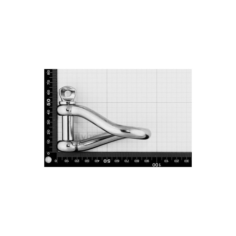 Dutyhook 12X97 Twisted Shackle, Stainless Steel AISI 316
