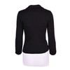 Auliné Collection Women's Casual Work Solid Color Knit Blazer Black