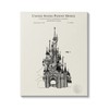 Stupell Industries Intricate Castle Blueprint Diagram Canvas Wall Art, Design