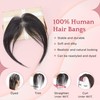 SEGO Clip in Side Bangs Real Human Hair, Hair pieces