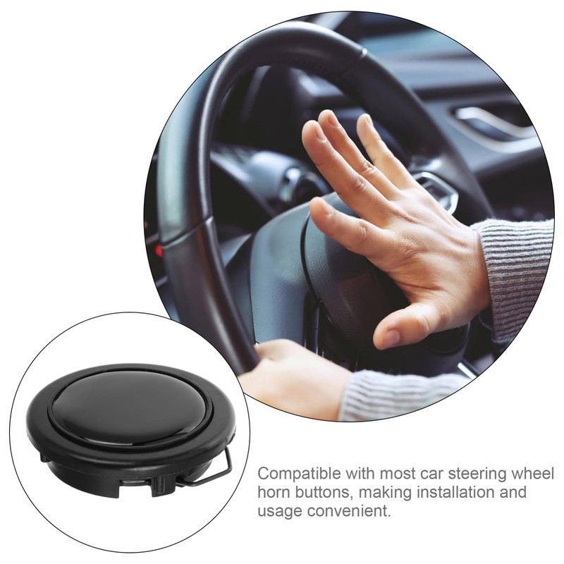 Zerodeko Car Horn Button Cover Plastic Replacement for Steering Wheel