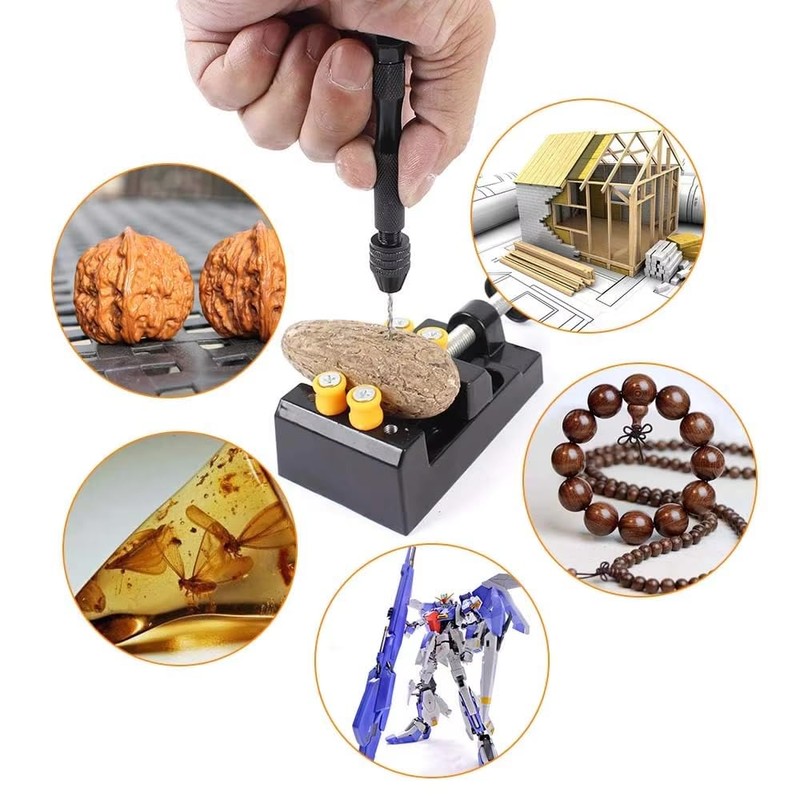 26 PCS Portable Pin Vise Hand Drill Bit Set, 25