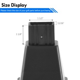 70-01-275 Leg End Cap Grill Replacement Parts for Dyna Glo Grill Replacement Leg End Cap DGF493BNP DGF493PNP-D DGH474CRP DGH450CRP DGB463CNP Dyna-Glo Grill Parts Leg Cap Plastic Leg Protectors, 2pcs