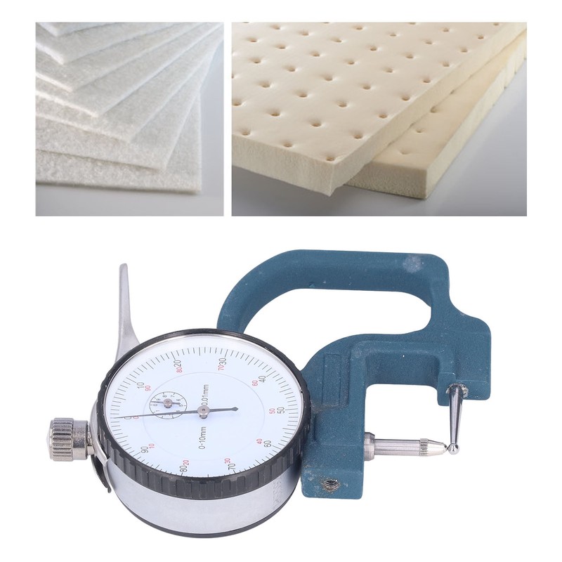Thickness Gauge High Accuracy Round Dial Thickness Measuring Tool Aluminum