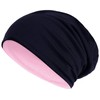 Hatstar Long Slouchy Beanie, 2-in-1 Reversible Jersey Hat in 45