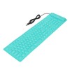 Foldable Silicone Keyboard 108 Keys Silicone Foldable USB Wired Waterproof