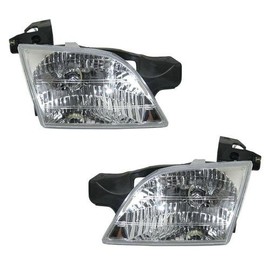Fleetwood Fiesta 2008-2011 RV Motorhome Pair (Left & Right) Replacement Front Headlights with Bulbs