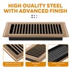 6x10 Floor Register, 4 Pack Brown Floor Vent Covers, Heavy