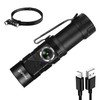 FandyFire 500 Lumens Mini Tactical Flashlight with Red Light, 90°