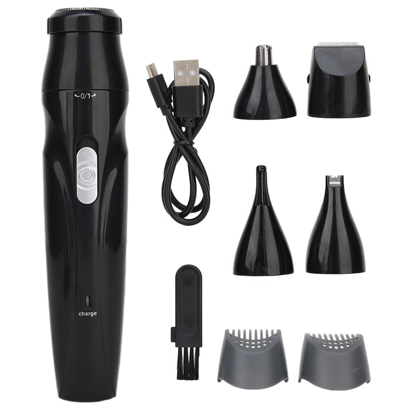 5-In-1 Electric Men Shaver USB Charging Hair Cutter Nose Hair
