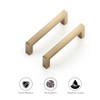 Ravinte Cabinet Handles Solid Slim Champagne Bronze 10 Pack 3