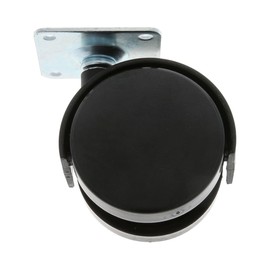 MS Fittings® Plastic ø 45 mm Castors Hard Floor Castors with Mounting Plate