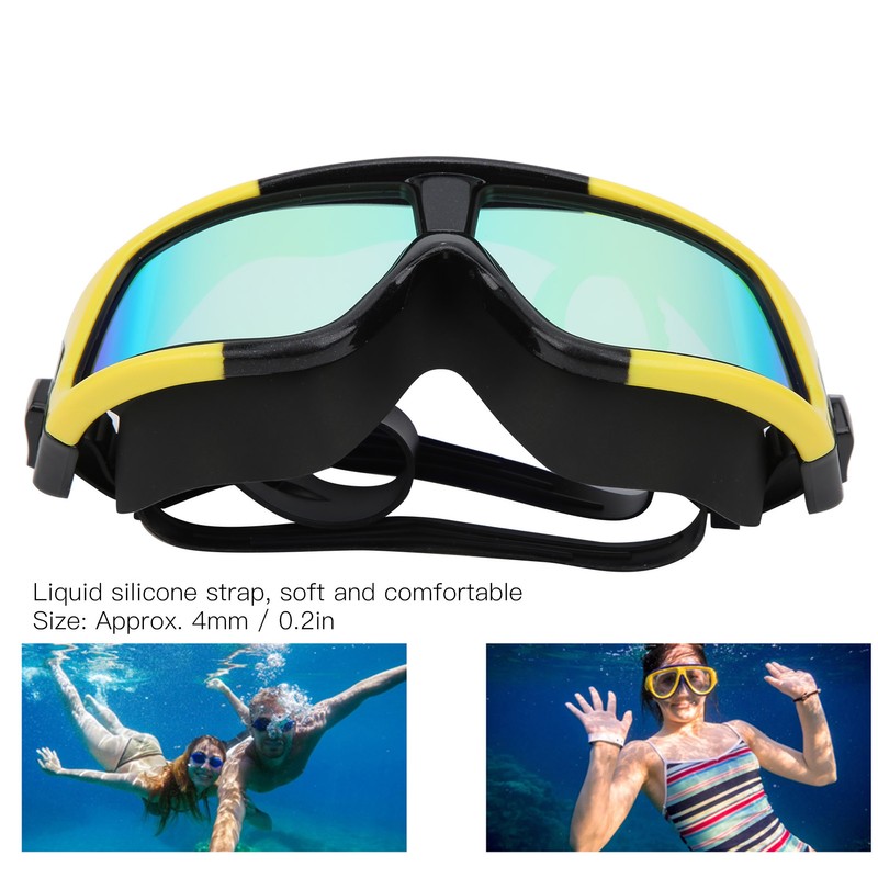 Liquid Silicone Goggles for Swimming Diving Snorkeling Open Water Mask