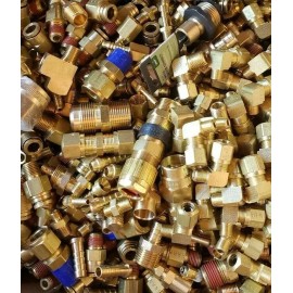 Unbranded/Generic 75 BRASS HYDRAULIC AIR , PNEUMATIC, Plumbing FITTING LOT OF 1/4 5/16 3/8 1/2 1"