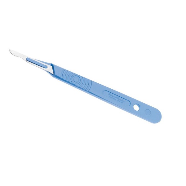 Swann-Morton 505 Disposable Scalpel Sterile with Handle, No 15, Pack of 10