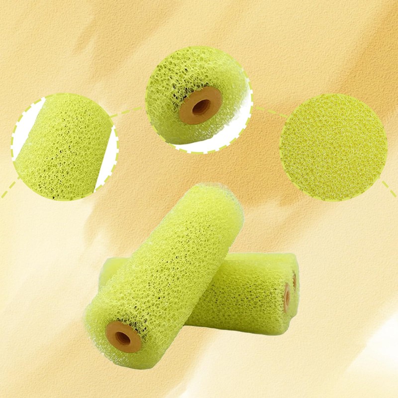 8 Pcs Big Texture Sponge Brush, Textured Roller, Mini Resilient