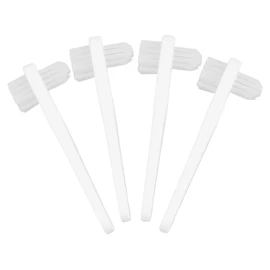 Baluue 4pcs Portable Double- Denture Cleaning Brush Lightweight Ergonomic Design for Easy Cleaning of Dentures and Teeth Material for Travel and Everyday Use
