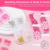 4 Boxes 3D Flower Nail Charms and Gems - Rose