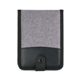 KIWIFOTOS Memory Card Case with Transparent Slots Protector for 12 x XQD/CF Cards, Card Carry Case, Storage Box, Memory Card Holder, Wallet, Grey