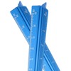 Kyuionty Engineer Scale Ruler 12 Inch, Aluminum Laser-Etched Triangular Drafting