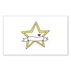 CafePress Star with Banner Sticker Rectangle Bumper Sticker Car Decal