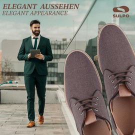 SULPO Tear-Resistant Shoelaces - Round Oxfrod Shoelaces - Waxed Shoelaces for Business, Leather and Suit Shoes - 75-160 cm - Diameter 3.5 mm, brown