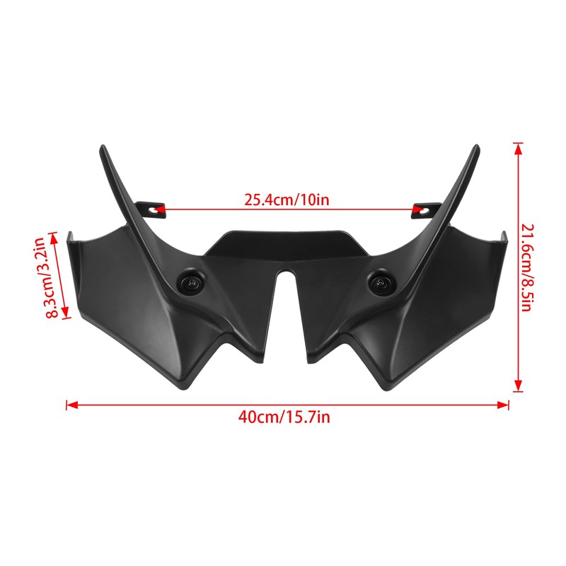 CHIFUN Front Spoiler Winglets Replacement for Kawasaki Z650 2020 2021