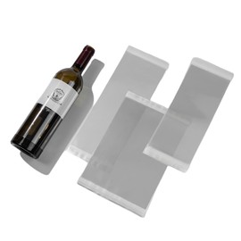Mixed Starter Pack Wine Label Protector Saver Film - 50 Pieces, 0.3mm Thickness Transparent Wine Label Film for Wine Label Protection Double Sided Sticker Wine Wedding Celebration Present