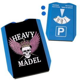 Skull with Crown Heavy Girls Parking Disc Rocky Parking Companion for Rebel Women