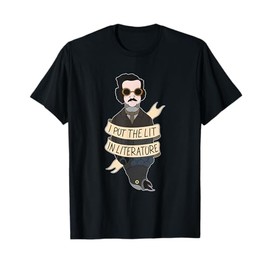 Allan Poe Lit in Literature Raven Sunglasses for a Book Nerd T-Shirt