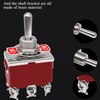 Taiss 2pcs Momentary Toggle Switch DPDT (ON)-Off-(ON) 6 Terminal 3