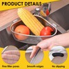 Triangle Corner Strainer Triangular Sink Drain Basket for Kitchen Multi-Functional
