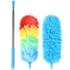 iHUFeather Rainbow Extendable Static Duster Reusable Microfiber Duster with 100"