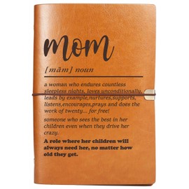 Mom Definition Gifts-Birthday Christmas Mothers Day Gifts for Mother from Daughter Son-Best Mom Ever-Mom A Woman Who Endures Countless--Removable Recipe Notebook-Blank Recipe Book-Binder Cookbook