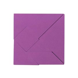 Purple Tangram Puzzle - Educational, Logic Puzzle, and Maths Game for for Kids and Adults