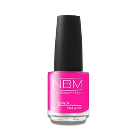 NBM Nagellack 14 ml | Leicht aufzutragen | Kratz- & wischfest | Schnelle Trocknungszeit | Lange Haltbarkeit | Power Pink