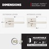 Kwikset Halifax Interior Privacy Door Handle with Lock, Door Lever