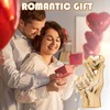 Runziti Gold Heart Hand Sculpture, Modern Ceramic Love Finger Statue