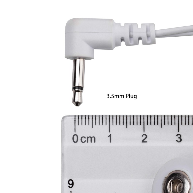 Tens Replacement Lead Wires - Two Snap Connectors (2 Pack)