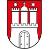 Car Sticker Hamburg Crest Contour Cut Flag Approx. 7 x
