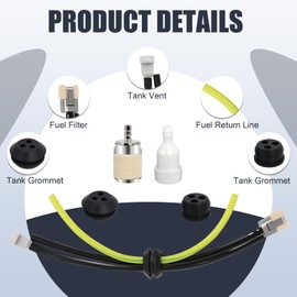 SRM210 RePower Kit Fuel Line for Echo Trimmer 13211546730 Grommet with Fuel Filter Vent Compatible with Echo GT SRM 225 Weed Eater Parts