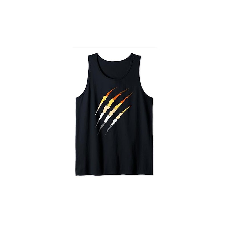 Gay Men Bear Claw Traces, Bear Community Tank Top