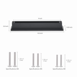 AOKENBAO-4inch Black Kitchen pulls Black Drawer pulls Kitchen Handles for cabinets Kitchen Handles Black Square Cabinet pulls Drawer pulls Black Kitchen Handles