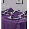 Linen Look Soft Feel Easycare Slubbed Purple 70in x 108in